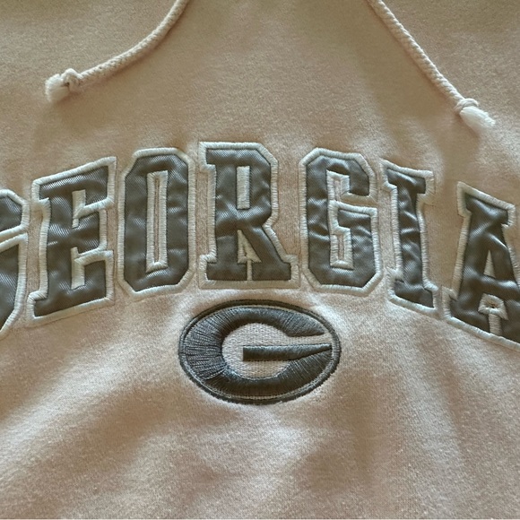 Pink Georgia Bulldogs Hoodie with Gray Logo - Picture 3 of 5